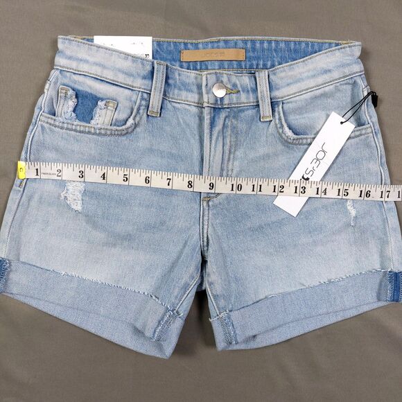 Joes Jean Shorts Womens Sz 24 Denim The 5" Short Stand Tall Frayed Cuff Modest - Picture 3 of 10